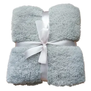 

Coral Fleece Blanket Bedspread Warm Bedsheets Fur Bedding Plaid Baby Bed Linen Sleeping Comforter