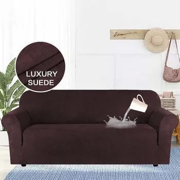 

Waterproof Elastic Sofa Cover Solid Color Stretch All-Inclusive Couch Cover 1/2/3/4 seater Slipcover Sofa Covers For Living Room