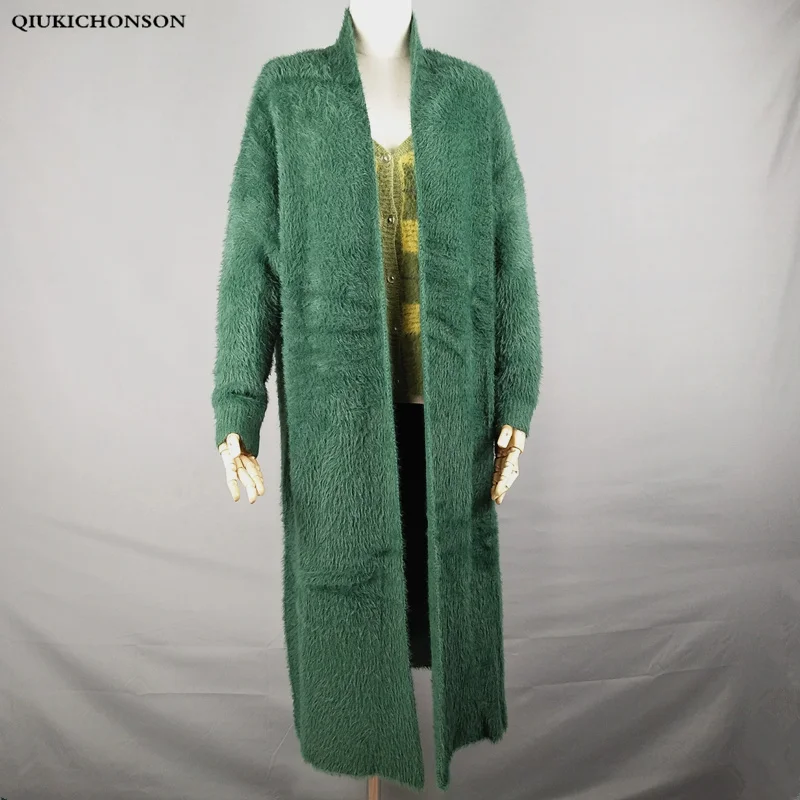 Synthetic Mink Cashmere Sweater Cardigan Women