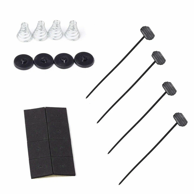 Electric Fan Car Fan 2 PCS/Set Auto Car Universal Electric Radiator Fan Ventilador Mounting Kit 8x 9" ties 16x Rubber Pads 8x Connectors Spring