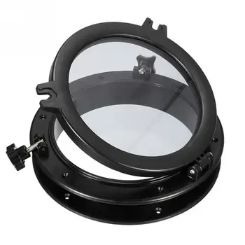 

210mm Marine Boat Yacht RV Porthole ABS Plastic Round Hatches Port Lights Replacement Windows Port Hole Opening Portlight