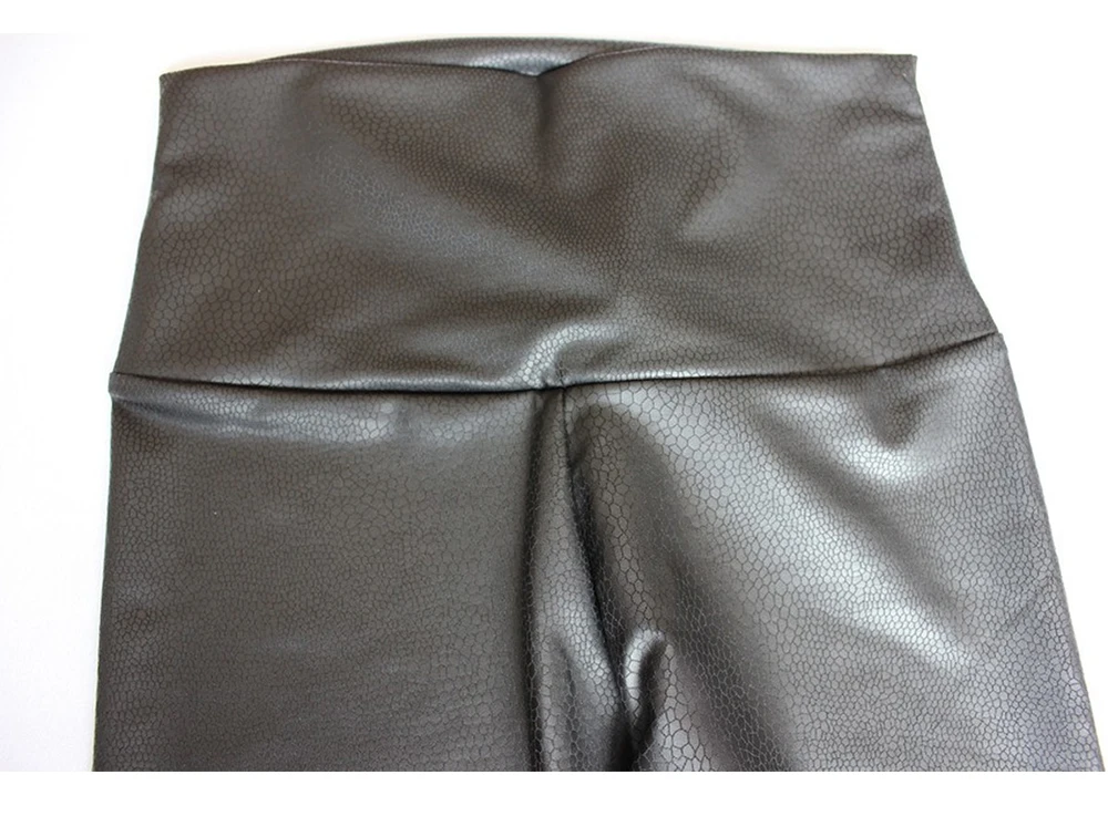 leggings Qickitout Womens PU Leather Pants High Elastic Waist Leggings Not Crack Slim Leather Leggings Fleece Trousers 11 styles adidas leggings
