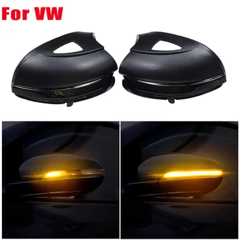 

2 Pieces Side wing Flowing Dynamic Indicator Blinker Startup Breath Light For Volkswagen VW Golf MK6 GTI R20 Touran