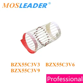 

Mosleader 5000pcs DO35 BZX55C3V3 BZX55C3V6 BZX55C3V9 Dip in the tape without box 3.3V 3.6V 3.9V Chinese goods