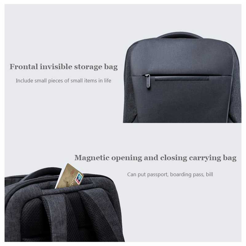  Original Xiaomi Mi Business Multi-functional Backpacks 2 Generation Travel Shoulder Bag 26L Large C - 4000082461171
