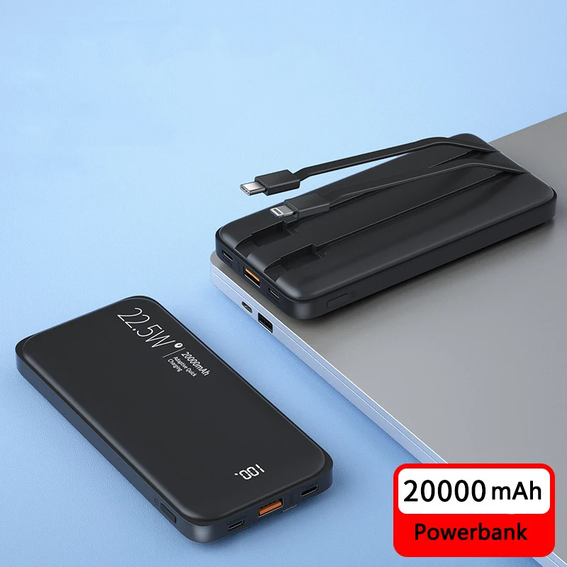 22.5W Power Bank 20000mAh Portable Fast Charging Powerbank Type C PD Quick Charge Poverbank External Battery Charger Power Bank power bank battery Power Bank