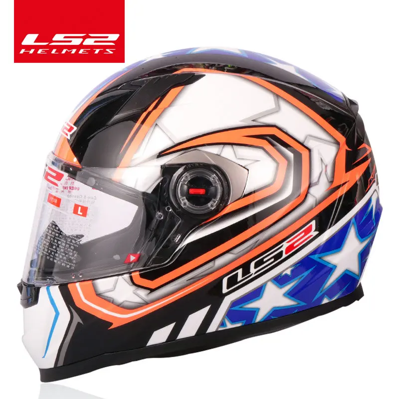 blue compatible LS2 FF358 полный уход за кожей лица moto rcycle шлем Высокое качество LS2 Флаг Бразилии capacete шлем moto руля ECE утвержден без насоса - Цвет: blue compatible