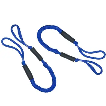 

2Pcs 3.5-5.5 Feet Dock Line Heavy Duty Boat Bungee Anchor Rope Docking for Camping Hiking Accessorie Nylon Marine Mooring Rope