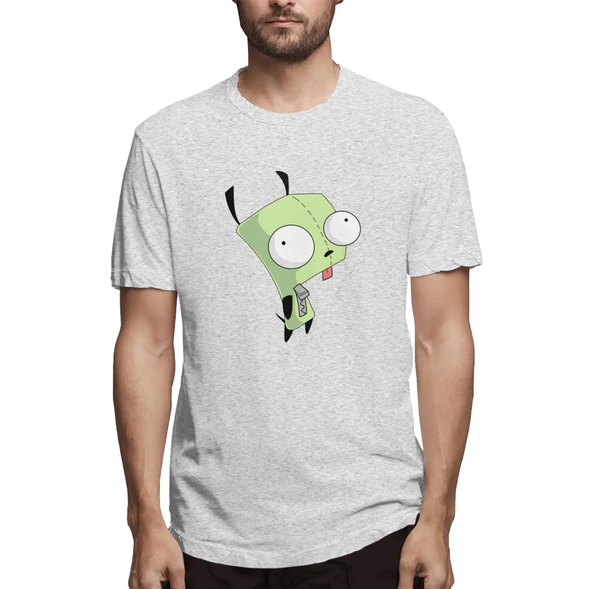 Invader Zim Gir Casual O-Neck Men's Short Sleeve T-shirt 100% Cotton Tee Shirt Printed men clothes 2019 Invader Zim Gir Casual O-Neck Men's Short Sleeve T-shirt 100% Cotton Tee Shirt Printed men clothes 2019