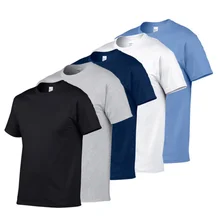 

2021 Hot Sale Men's Summer 2021 100% Cotton T-Shirt Men Casual Short Sleeve O-Neck T Shirt Comfortable Solid Color Tops Tees