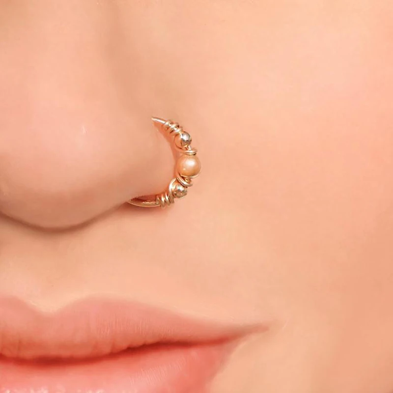 Пирсинг В Нос Кольцо Золотое Купить