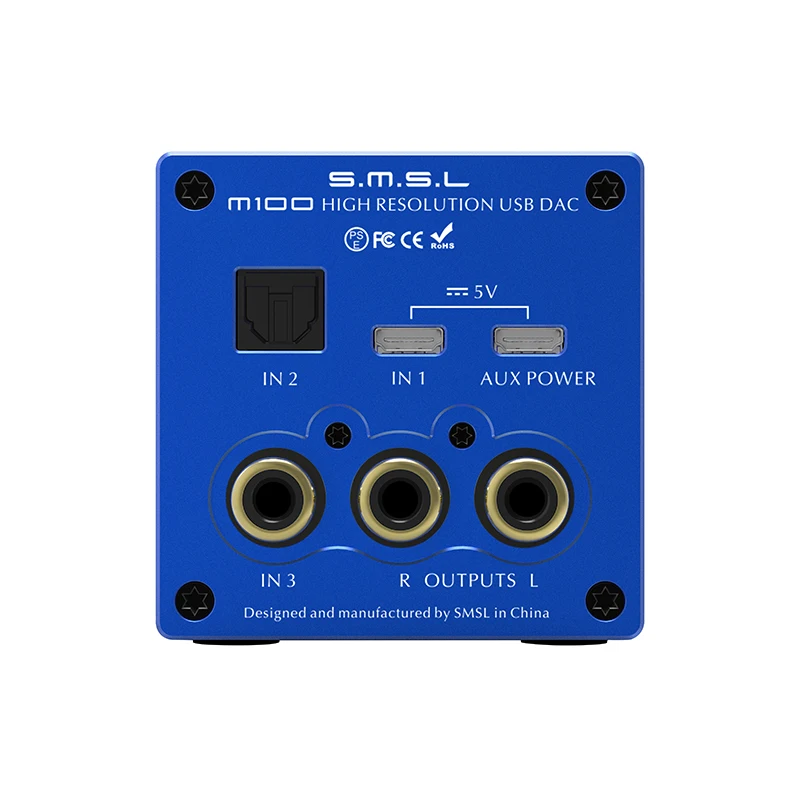 SMSL M100 MKII цифровой USB DAC AK4452 DSD512 32bit/768kHz 106dB оптический SPDIF алюминиевый настольный