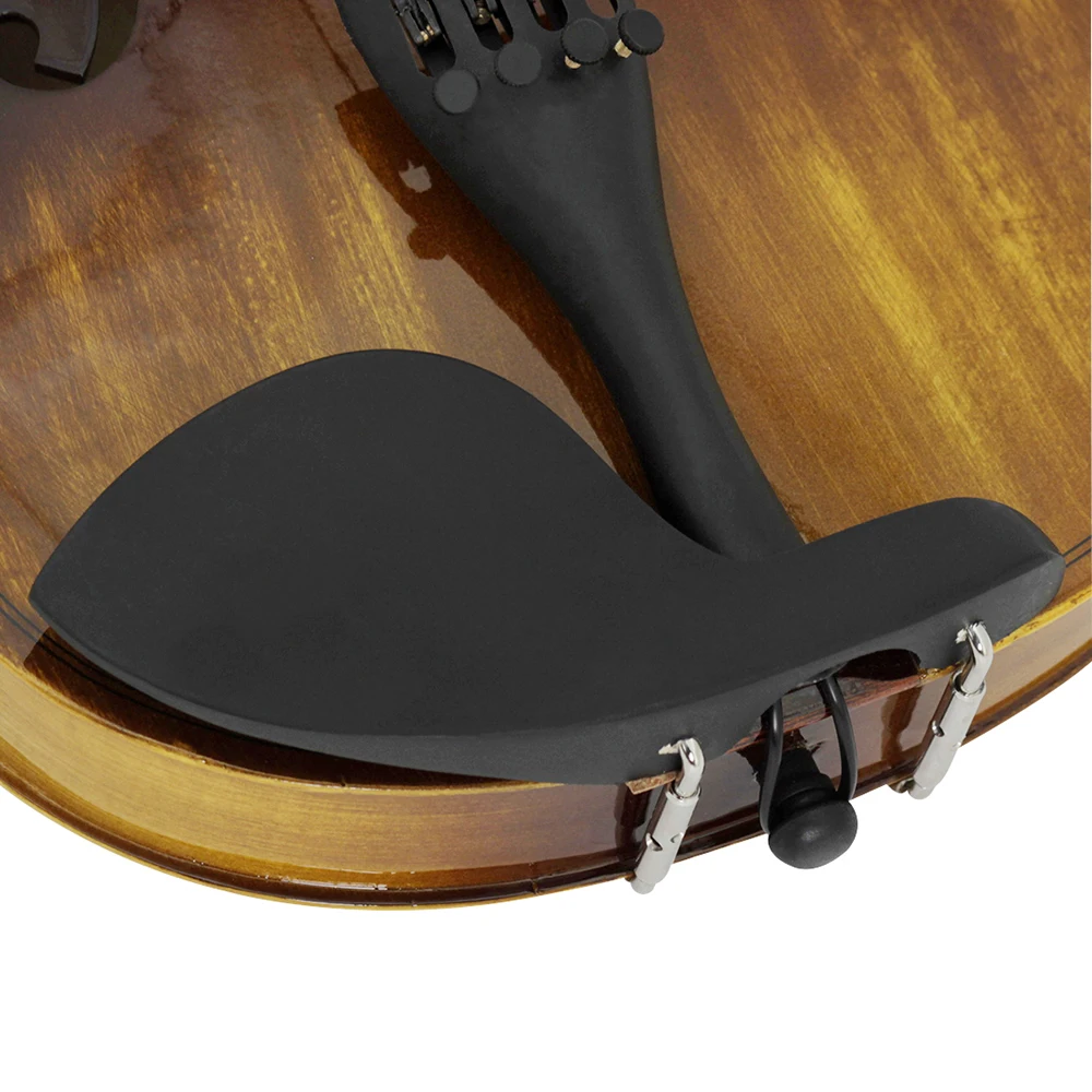 4/4 Solid Wood Acoustic Violin Fiddle With Bow Case Stringed Instrument Retro Bright Violin Beginner Students Musical Gift