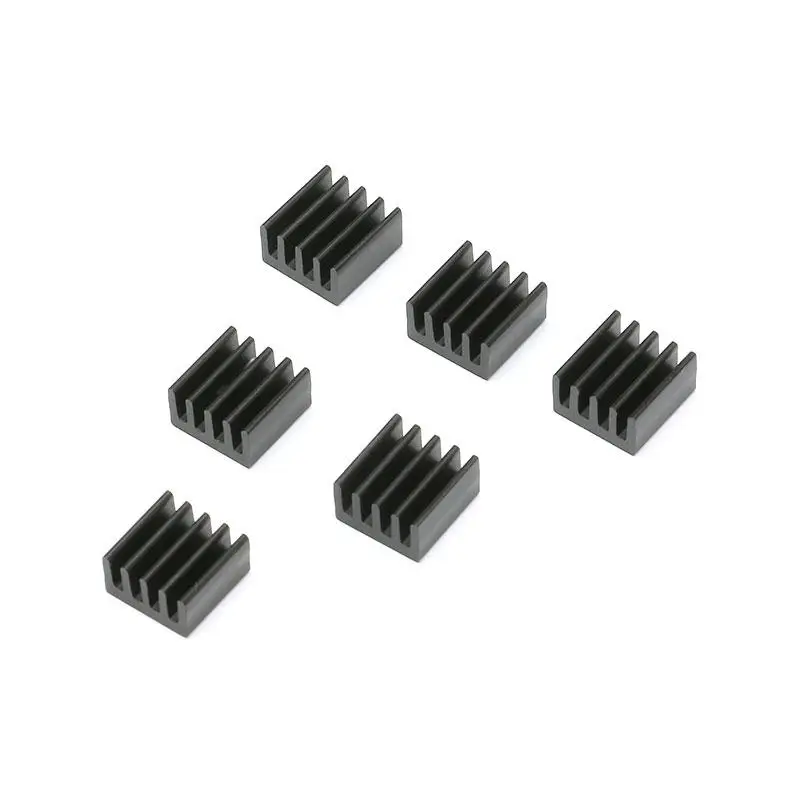 10pcs 8.88.85mm Small Tiny Silver  Black Heatsink Aluminum Heat Sink Radiator Cooler (2)