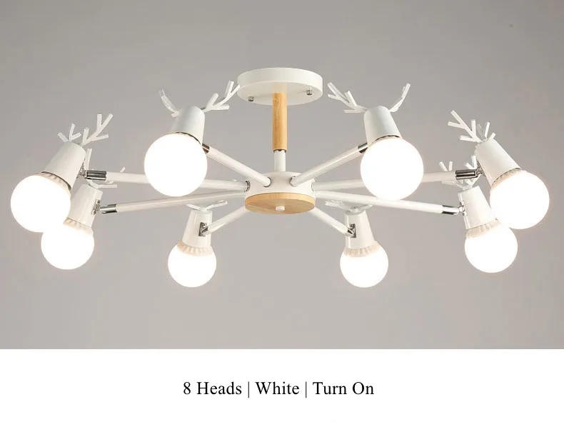 Nordic Antlers Chandelier  suspension luminaire lustre moderno LED Chandeliers Lighting Fixtures 11