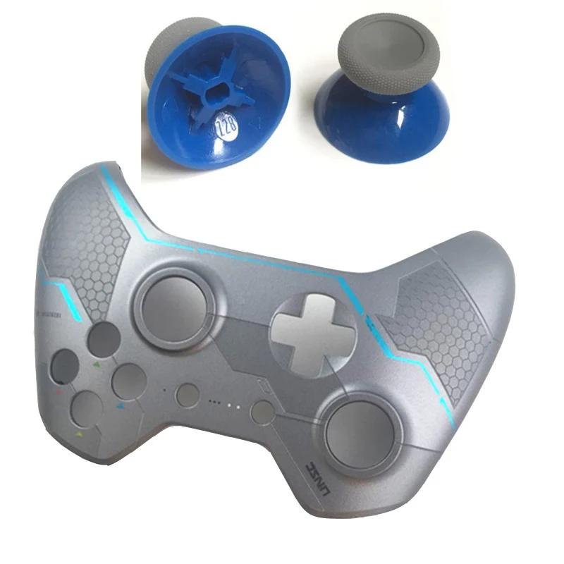 Original Silver Halo 5 Top Shell Cover Skin Housing Case Upper Repair Faceplate For Xbox One X