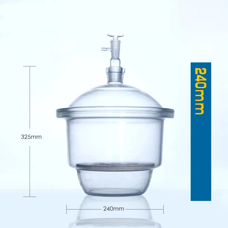 Laboratory Vacuum Dryer Laboratory Transparent Vacuum Drying Dish Thickened Glass 150-240mm