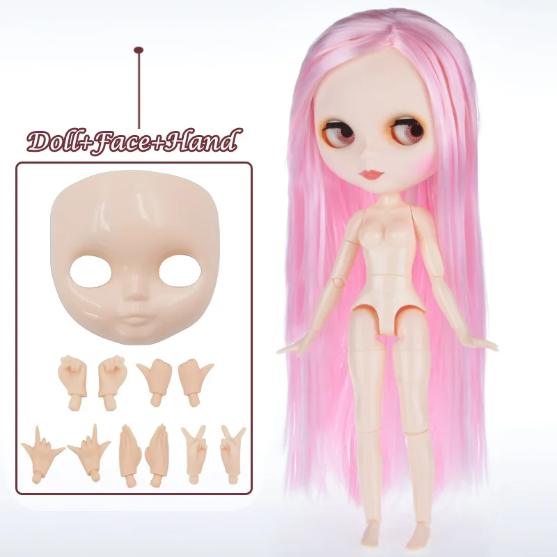 Blyth кукла Blyth матовое лицо матовая белая кожа 1/6 BJD шарнирная кукла ручной набор пользовательские куклы для девочек подарок для коллекции кукол - Цвет: Matte Face 3-FHNBL15