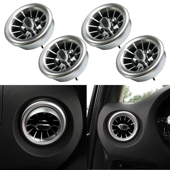 

DWCX 4pcs Turbo Style Interior Air AC Vent Outlet Trim Fit For Mercedes Benz V Class Vito Viano Metris W447 2015 2016 2017-2019