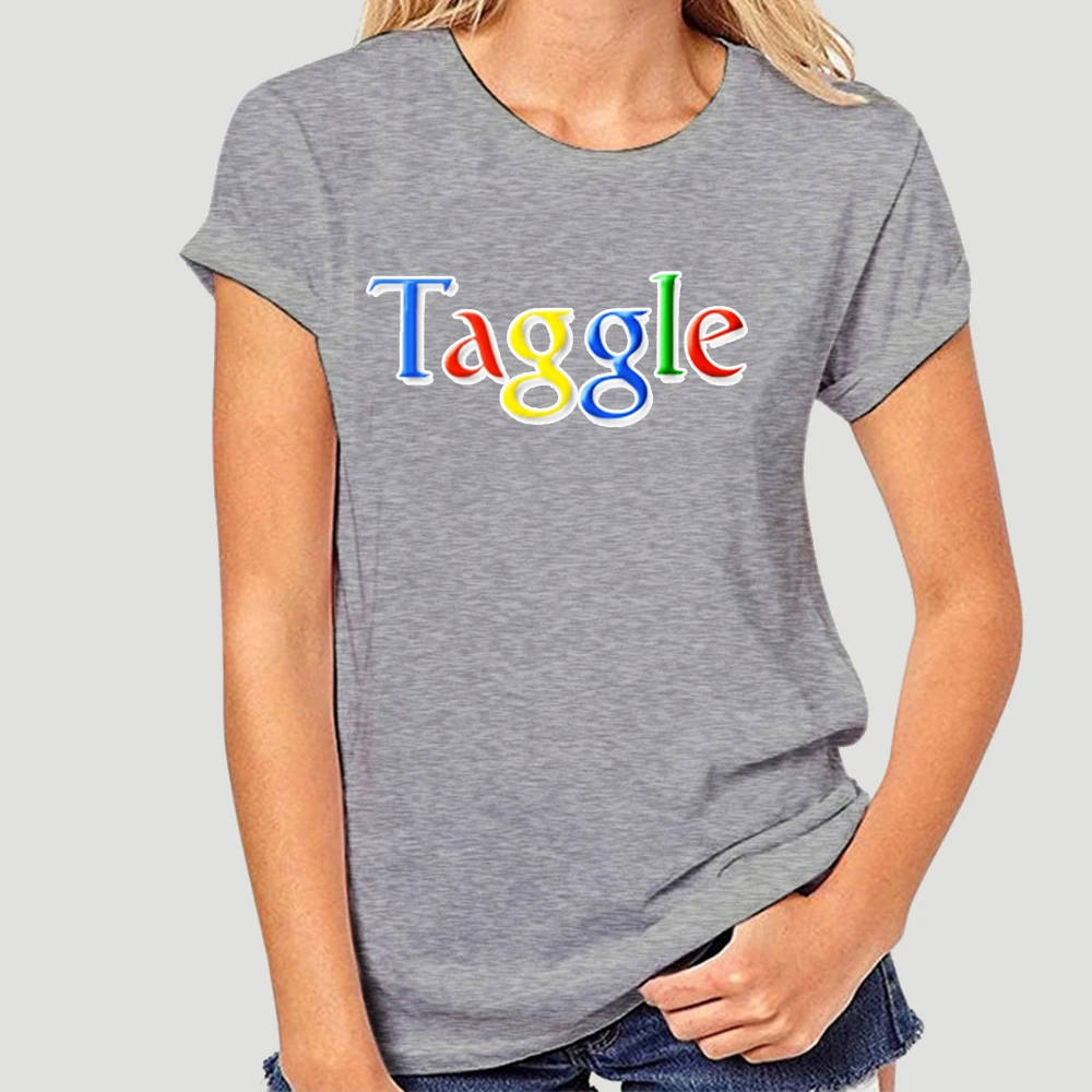 Мужская футболка Google пародия Taggle белые футболки женские T-Shirt-1747D | одежда