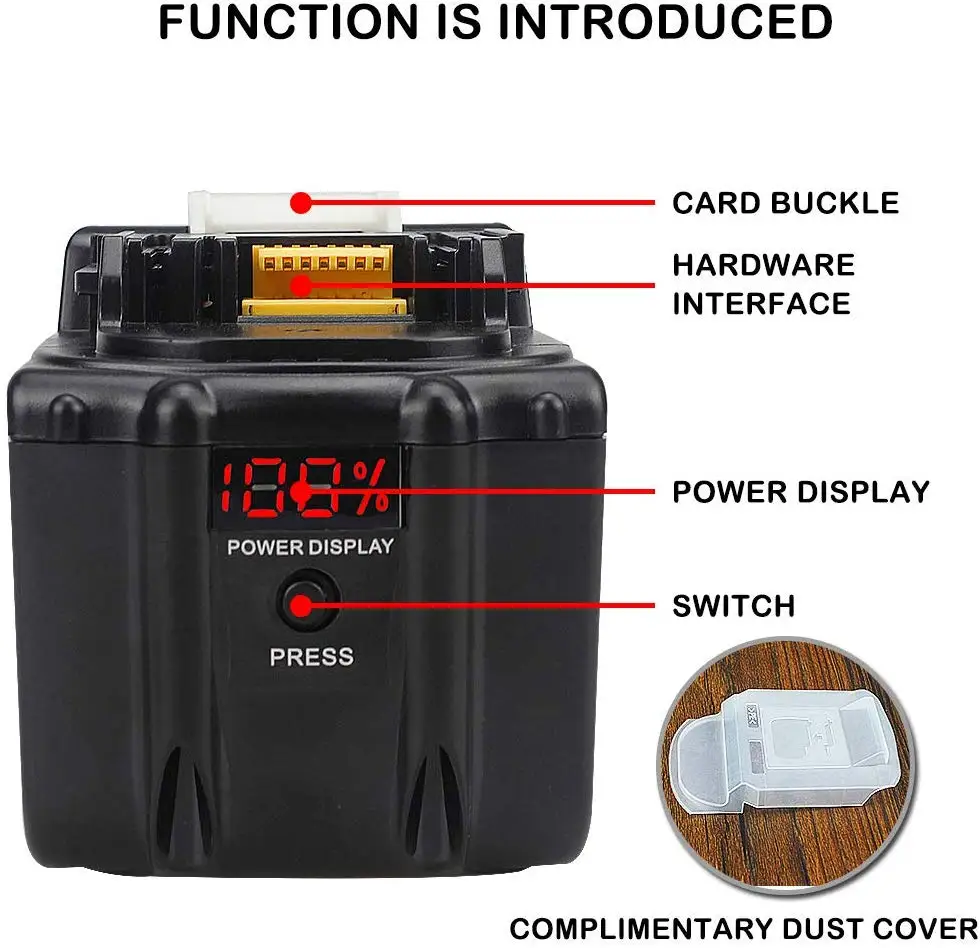 Waitley 18В 9.0Ah батарея для Makita Power Tool BL1830 BL1840 BL1850 BL1860 1890 9000 мАч литий ионная Замена