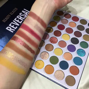 

Beauty Glazed 40 Colors Pearlescent Eye Shadow Glitter Shimmer Eyeshadow Palette Matte Brighten Natural Maquiagem Cosmetic TSLM2
