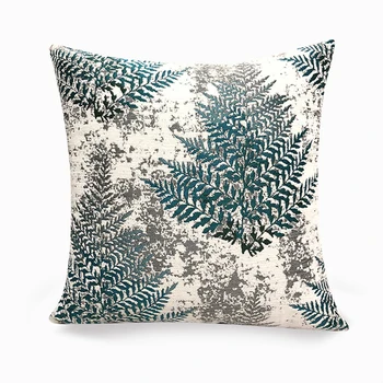 

Geometric Plant Printed Pillow Cover Jacquard Sofa Cushion Cover Living Couch Room Office Car Home 45x45cm Pillowcase For Pillow