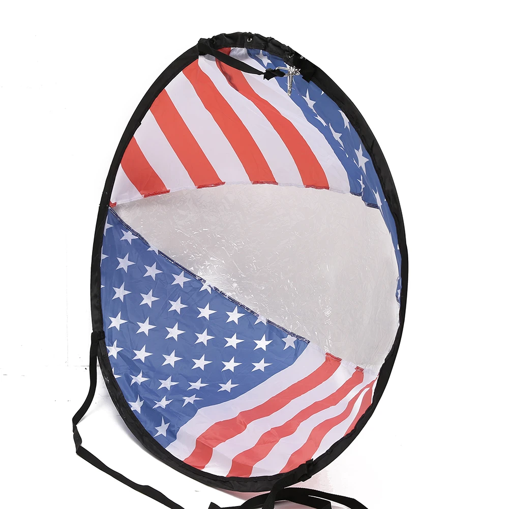 

42" Foldable Boat Sail Downwind Sail Sup Paddle Board Sailing Canoe Stroke Paddle Rowing Flag Wind Clear Window New June1