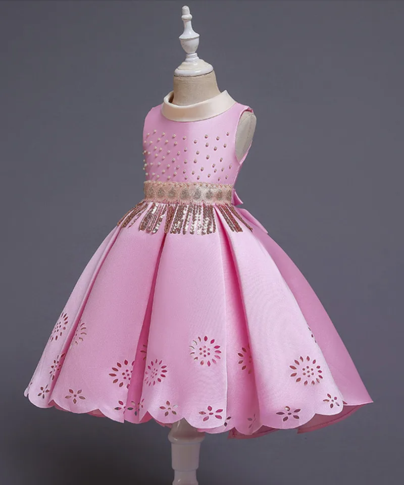 Зимнее рождественское платье элегантное платье-пачка принцессы на свадьбу для девочек Детские платья для девочек vestidos От 3 до 12 лет