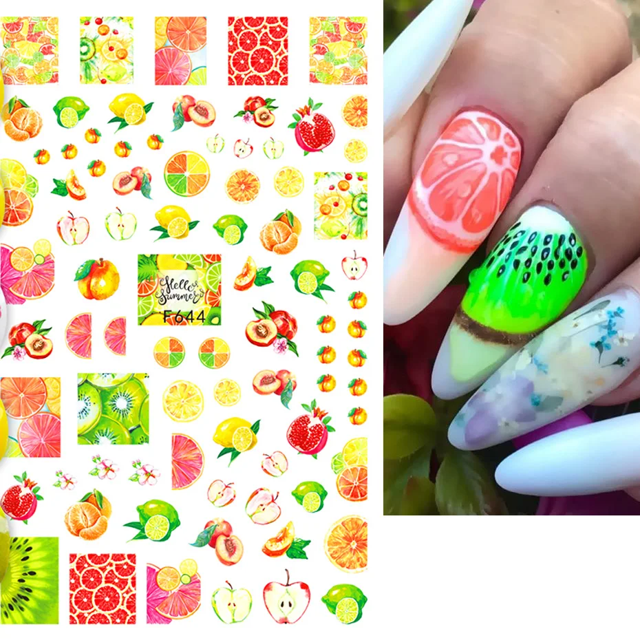 3D Nail Slider Black Russia Letter Sticker Decals Flamingo Design Adhesive Manicure Tips Nail Art Decorations (3)