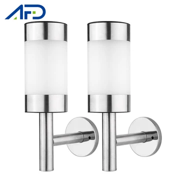 

2pcs Outdoor Solar Wall Light Energy Saving Wall Mounted LED Garden Solar Lights Stair Corridor Lamp