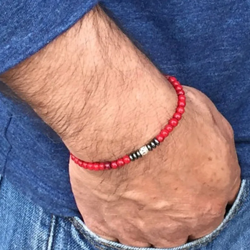 Mens Bracelet Bracelet Perle Homme Black Onyx with Cross Beaded Men Men's Beaded beaded bracelet,stone bead bracelet,natural stone bracelet
