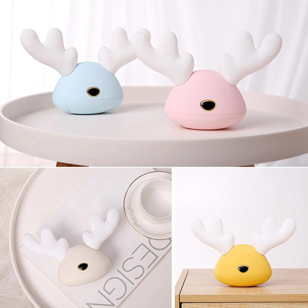 

Cartoon Night Light Silicone Cute Deer Colorful LED Light Kid Room Bedside Light USB Christmas Table Lamp Home Decor Gift