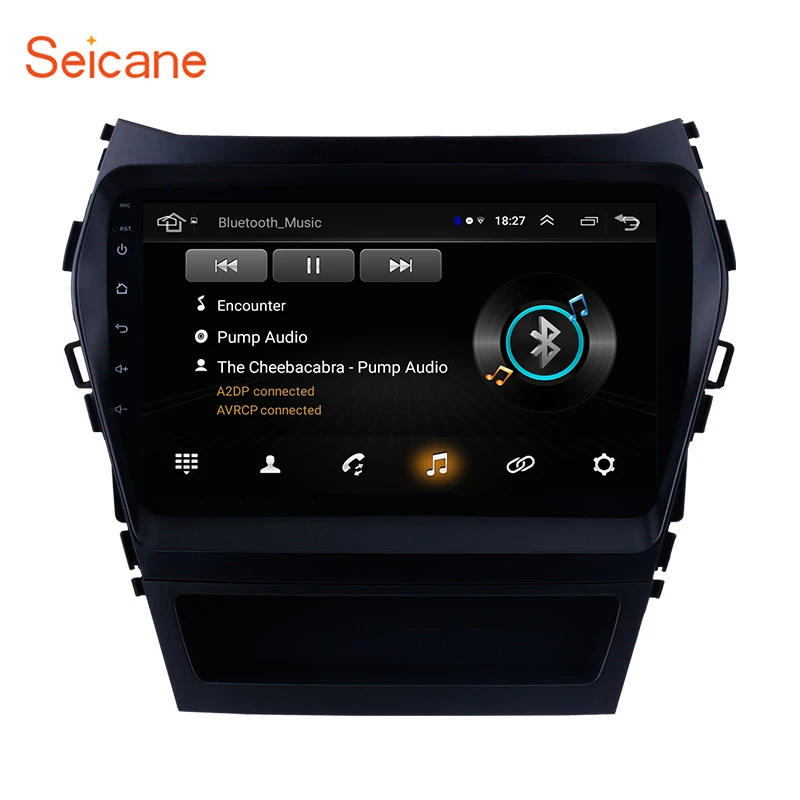 Seicane Автомагнитола gps для 2013 hyundai IX45 SantaFe 9 дюймов Android 8,1 2Din Поддержка камеры резервного копирования