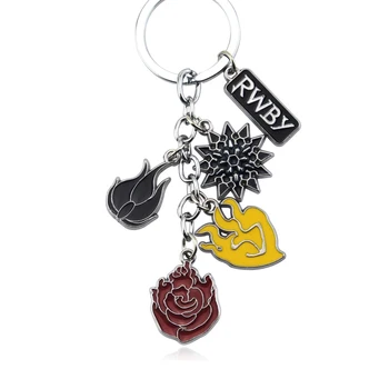 

RWBY keychain Pendant Metal key ring Cosplay Otaku for Kids Gift