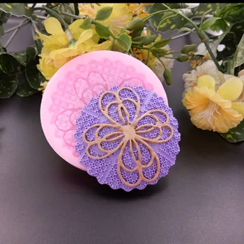 

Flower-shaped Lace Fondant Silicone Mould Cup Cake Top Decoration Cookie Cutter Manufacturers Direct Selling