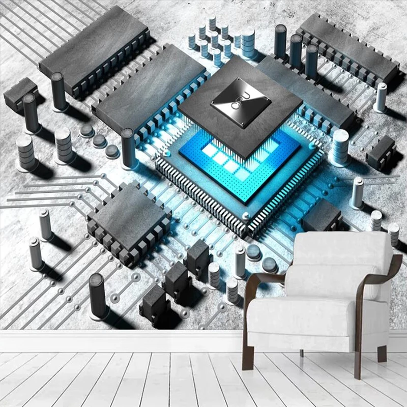 custom-3d-photo-wallpaper-para-sala-de-estar-intelig-ncia-artificial