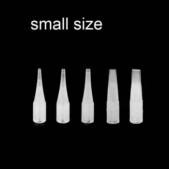 

100pcs 1RL 3RL 5RL F3 F5 Pre-sterilized Disposable Tattoo Permanent makeup needle tips Traditional needle caps 5 size small size