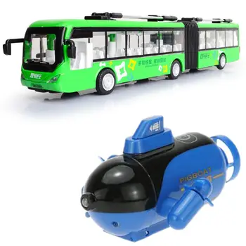 

1:32 Alloy Pull Back Double Bus High Simulation City Bus Model & 40MHz RC Boat Radio Control Submarine RC Submarine