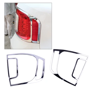 

DWCX 2PCS ABS Car Rear Tail Brake Light Lamp Cover Trim Moulding Chrome Fit for Ford Edge 2011 2012 2013 2014