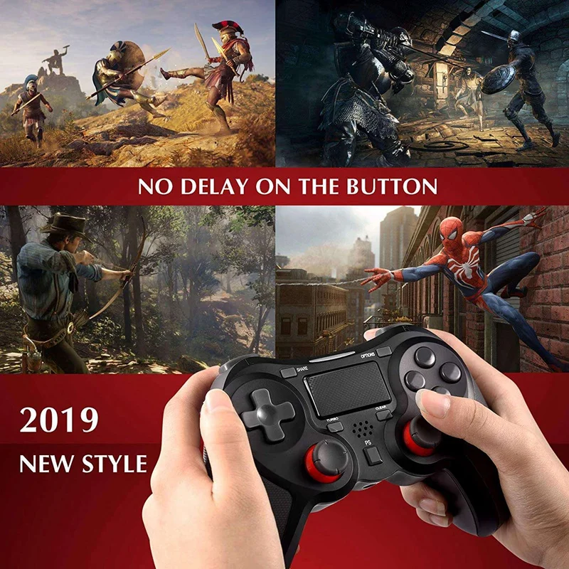Беспроводной контроллер для Dualshock 4, геймпад с двойной вибрацией и триггерными кнопками с разъемом 3,5 мм для Playstat