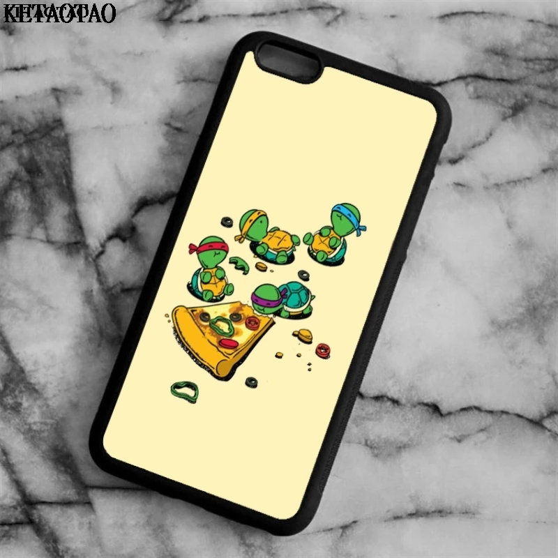KETAOTAO Ninja Turtle Pizza чехлы для телефонов iPhone 4S 5C 5S 6 6S 7 8 Plus XR XS MaxSE S3 4 5 Чехол Мягкий ТПУ