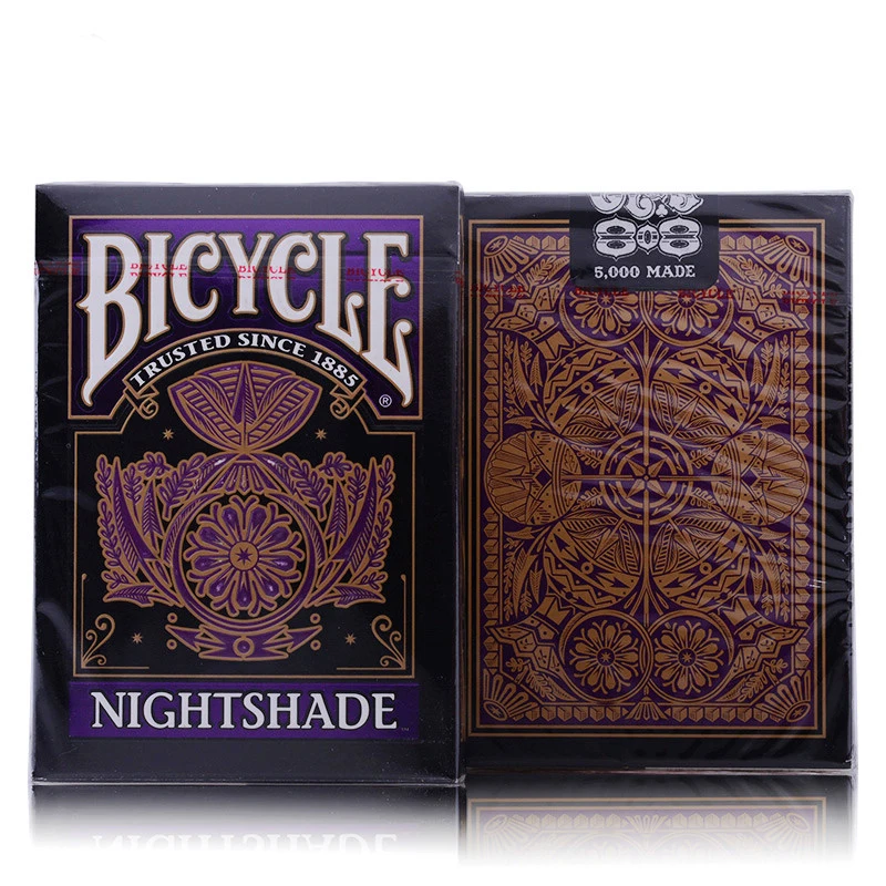 

1 deck Bicycle Cards Nightshade Playing Cards Regular Bicycle Deck Rider Back Card Magic Trick Magic Props