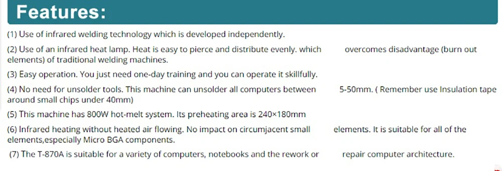 PUHUI T-870A 2-в-1 цифровая инфракрасная система капитальный ремонт стол T 870A оплавления стол BGA/IRDA/IFR/SMD/сварка SMT машина