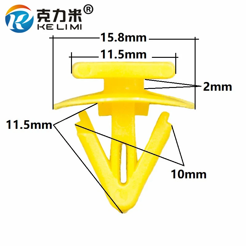 100Pcs Auto Wheel Eyebrow Door Guard Plate Fastener Rivet For Hyundai Tucson Elantra Panel Door