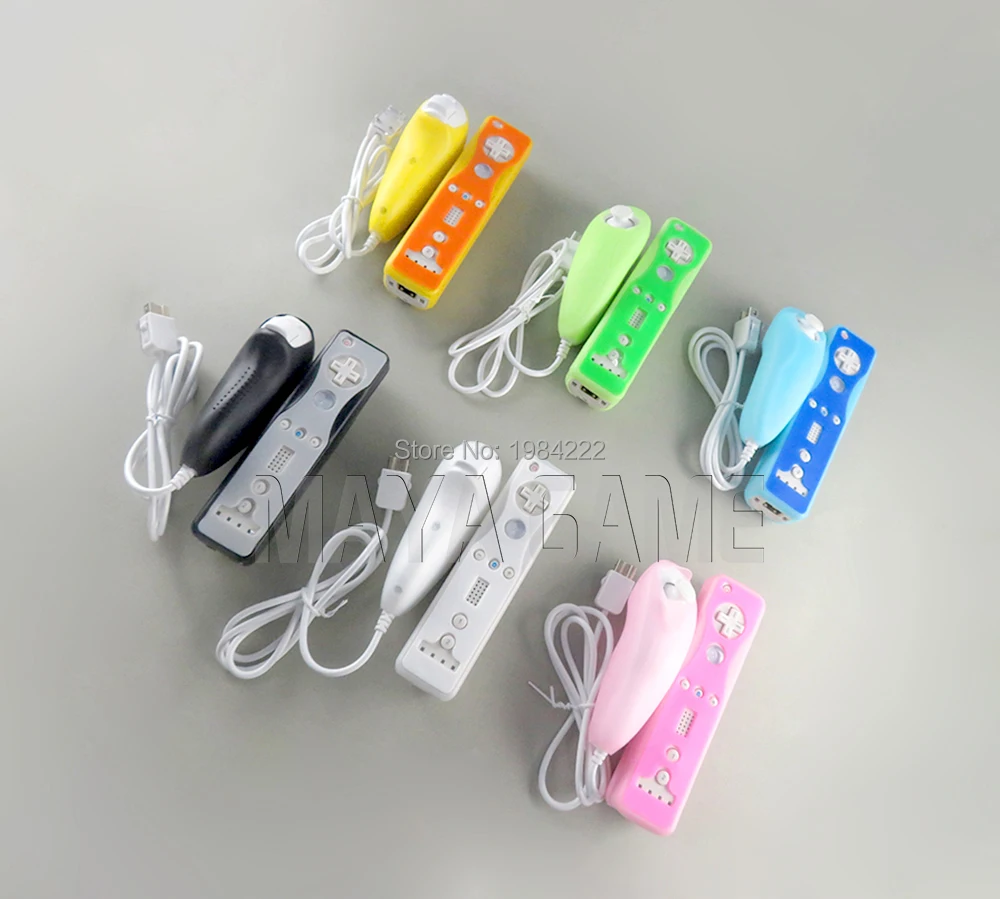 Мягкий силиконовый чехол защитный для пульта управления Nintendo Wii с левой и правой