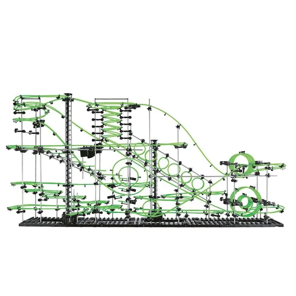 Level-1 Marble Runs Roller Coaster Desktop Gadget Kids Space Rail Building Toys