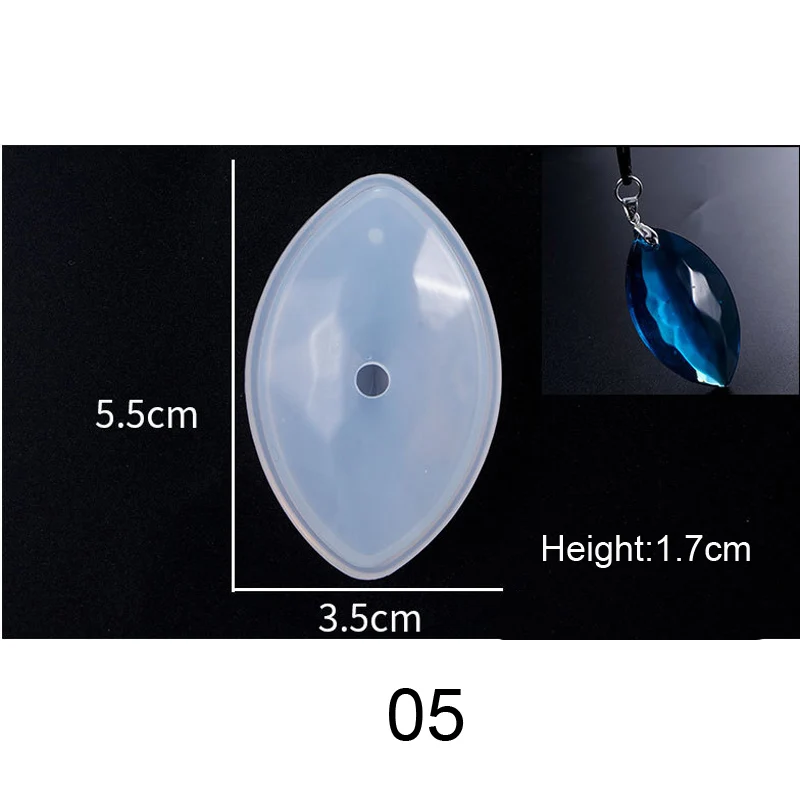 Popular1PC 3D кулон DIY ожерелье ювелирные изделия формы подвески со шкалой из кристаллов Ювелирные изделия смолы формы для ювелирных изделий инструмент - Цвет: 05