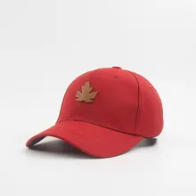 Мужская и женская кепка кленовый лист весна и осень простая с козырьком вышивка бейсболки шляпа для отдыха на открытом воздухе