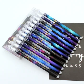 

3Pcs Novelty 0.5mm Starry pen Black Blue Ink Roller Pen School Office Kawaii Student Stationery
